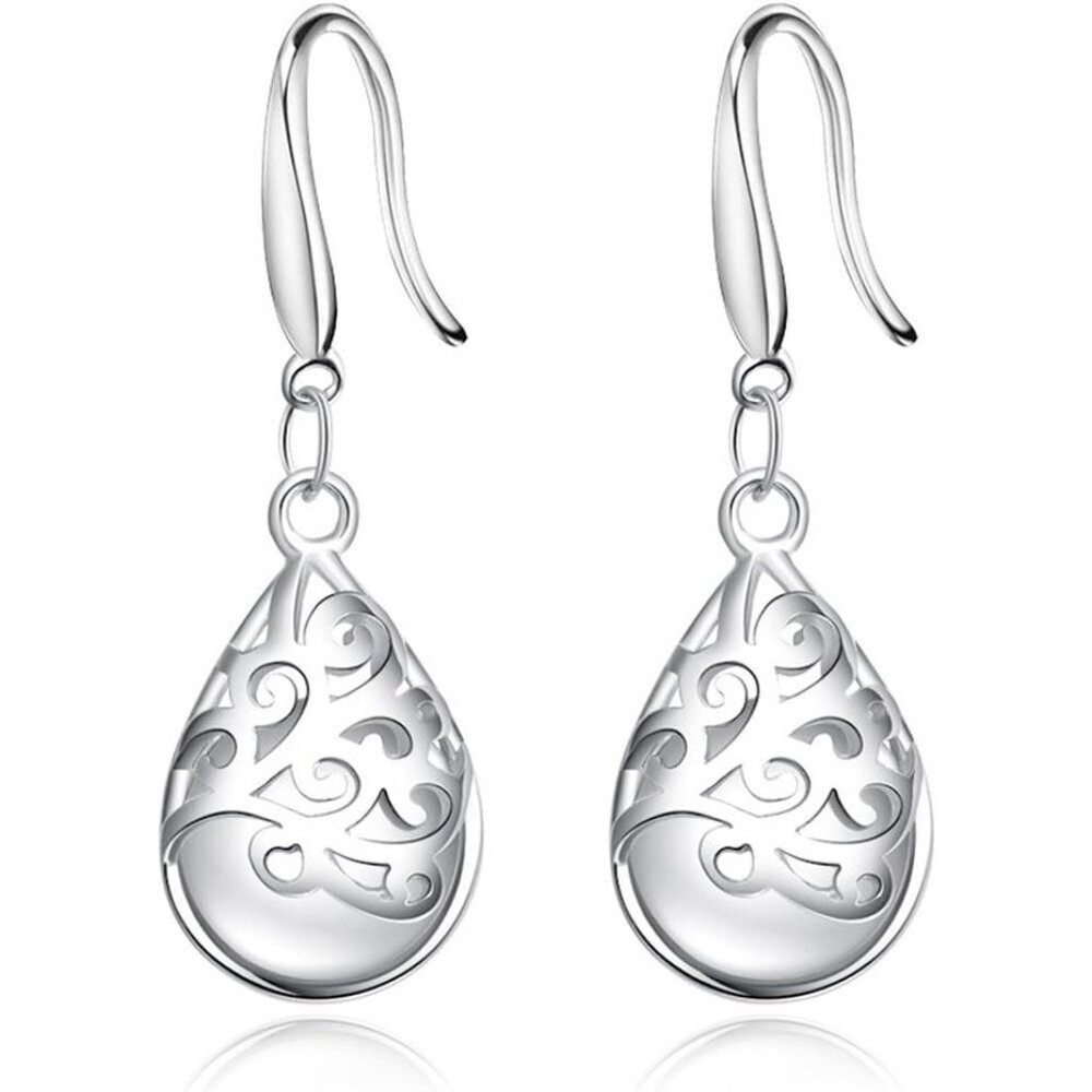 Wishing Tree 925 Silver Dangle Earrings With Created Zircon For Every Occasion